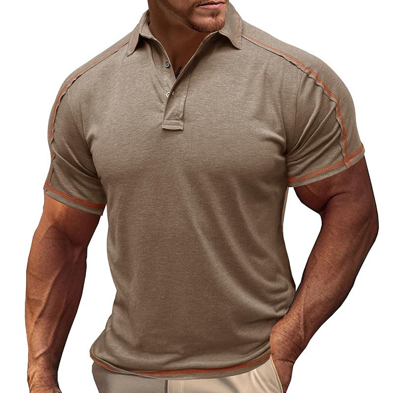 

Men s Summer Casual Polo Shirt S синий