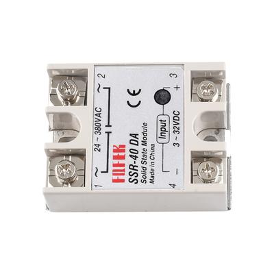 SSR-40DA 40A Solid State Relay Module 3-32V Input DC 24-380V AC Output for PID Temperature Control High Quality