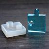 4Pcs/Set Silicone Puzzle Pendant Mold Diy Uv Resin Keyring Mould Jewelry Tool