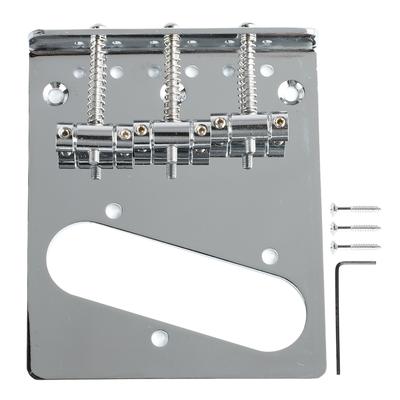 E-Gitarrenbrücke 3 Saiten Sattel mit Single-Coil-Pickup-Loch Instrumentenzubehör