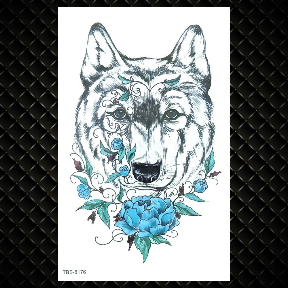 Tatuaje Temporare Colorate cu Lotus Pentru Femei Fete Flori de Trandafir Mehndi Autocolant Tatuaj Iasomie Bujor Tatuaje Impermeabile Artă Corporală Mână