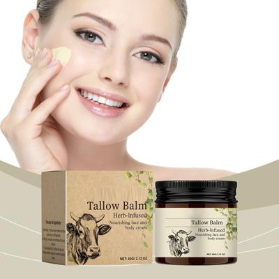 Rindertalgcreme, feuchtigkeitsspendend und pflegend, für die Körperhaut, feuchtigkeitsspendend und lindert Trockenheit und Beschwerden, Abstrichcreme