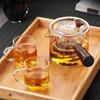High Borosilicate Glass Side-Handle Tea Kettle Set with Infuser