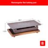 Commercial grilled fish plate Kebab plate Charcoal barbecue non stick plate Baking pan Japanese charcoal alcohol barbecue oven