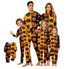 Familienpassendes Halloween-Print Langarm-Oberteil und Hose Schlafanzug-Set