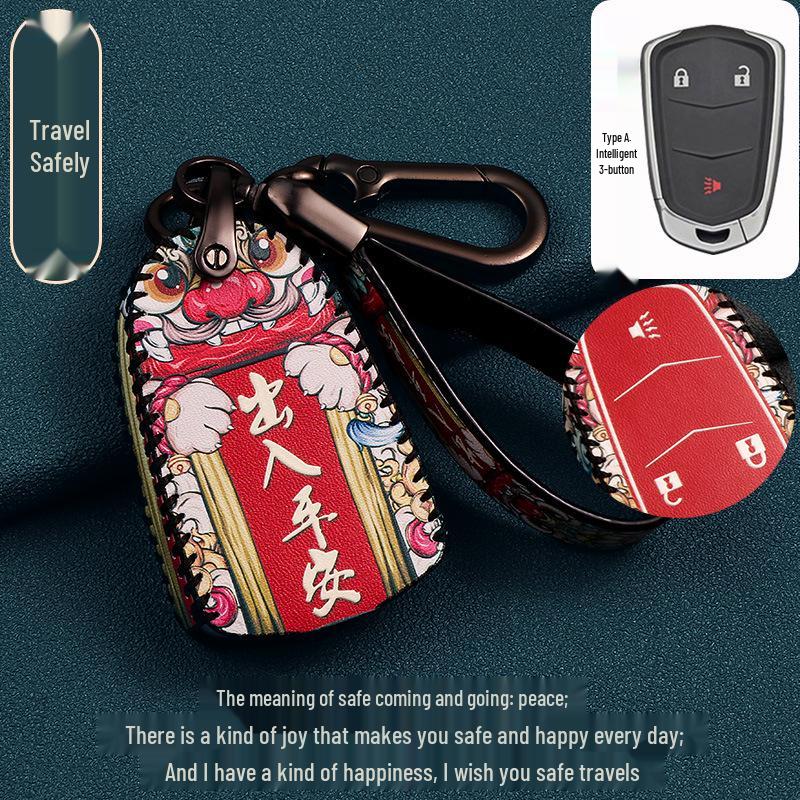 Cadillac Key Case for CT6, XT4, XT5, XT6, XTS, CT4, CT5, ATS-L - Snap-On Shell