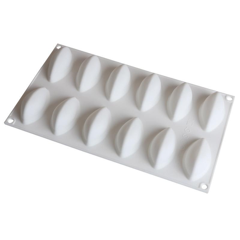 6-Cavity Football Silicone Mold - Multi-Use for Mango Jelly Mousse Cake Ice Cream Chocolate Fondant Baking