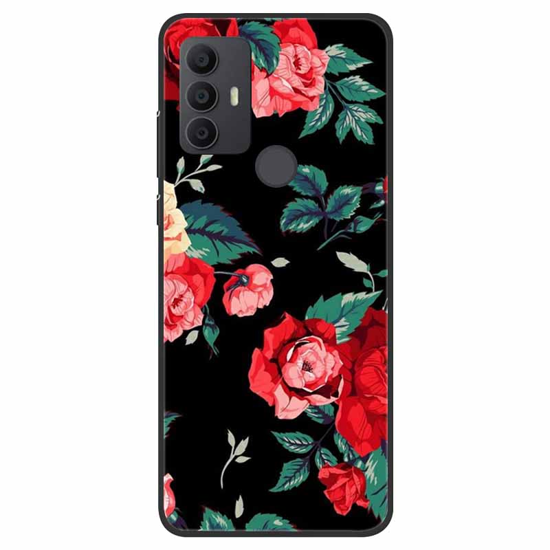 For TCL 30 SE Case Silicone Starry Space TPU Soft Back Cases For TCL 305 Cover Marble Painted for TCL 30SE TCL305 Fashion Bags