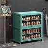 Simple Shoe Cabinet HD Transparent Shoe Storage Shelf Household Display Dustproof Shoe Rack Bench Organizer Cabinets Furniture