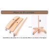 Crosses-Shaped Wooden Turkish Spindle Drop Spindle Crocheting Spinner Tool Sewing Accessories for Yarn Weaving Wool