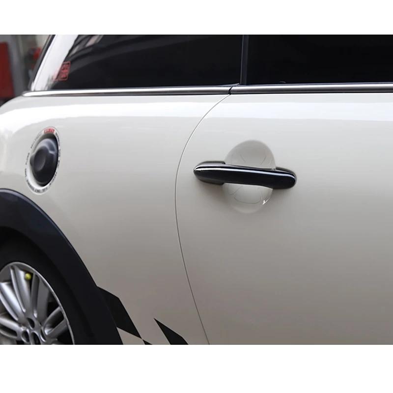 4pcs Side Door Handle Cover Tailgate Trim For Mini Cooper One D S JCW R55 Clubman 4Doors 2007-2014 Grip Bar Anti-scratch Shell