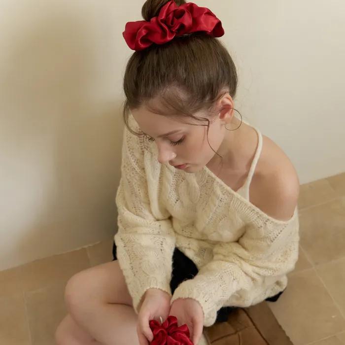 [2 pack] Our Scrunchie (Red) - Big