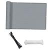 Balcony Screen Privacy Fence Wind  HDPE  Weather for Deck Patio Backyard Outdoor Pool Porch Railing 118x35inch Grey
