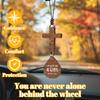 Cross for Car Mirror Hanging, pirational Car Accessories, Christian Gifts for Men and Women, Rear View Mirror Hanging Ornament for Auto Decor (B)