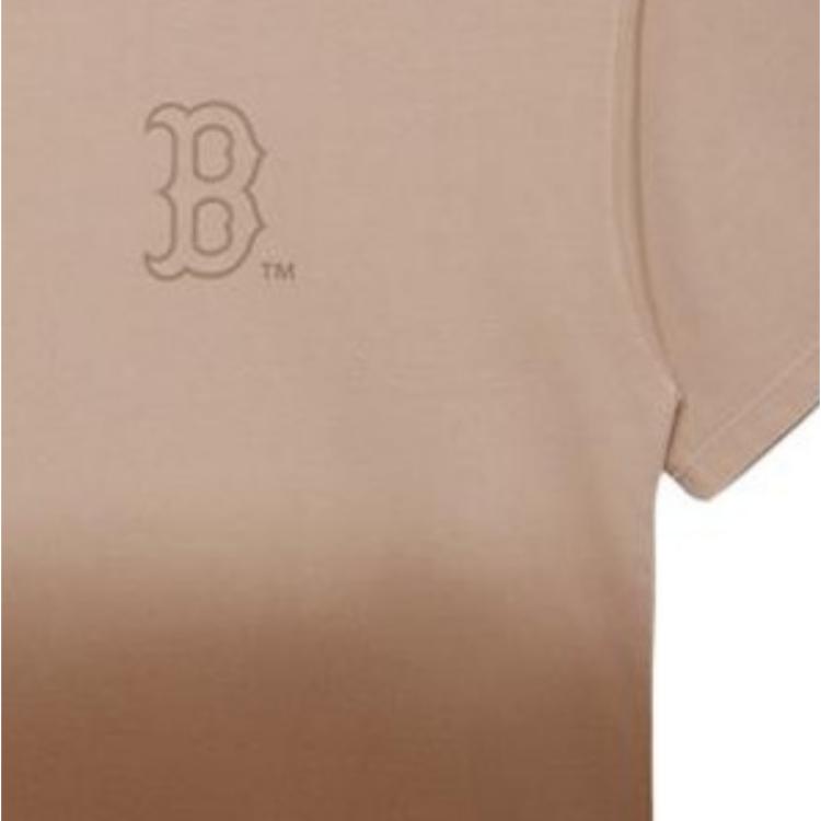 New Era SS24 MLB Graduation Celebration Series Boston Red Sox Gradient Minimalist Print Loose Fit Crew Neck Short Sleeve T-Shirt Unisex Tops 14341311
