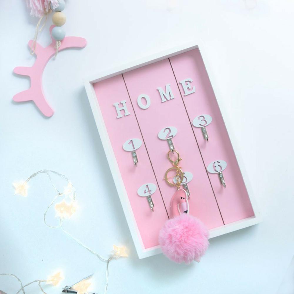 Creative Wall-Mounted Key Jewelry Hanging Holder Organizer Entryway Decorative Storage Rack