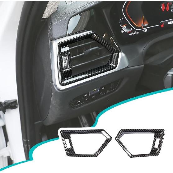 Car Side Air Vent Outlet Cover Trim Frame Compatible with BMW 3 Series G20 G28 2020-2022, Central Side Dashboard Air Vent Outlet Cover Protective
