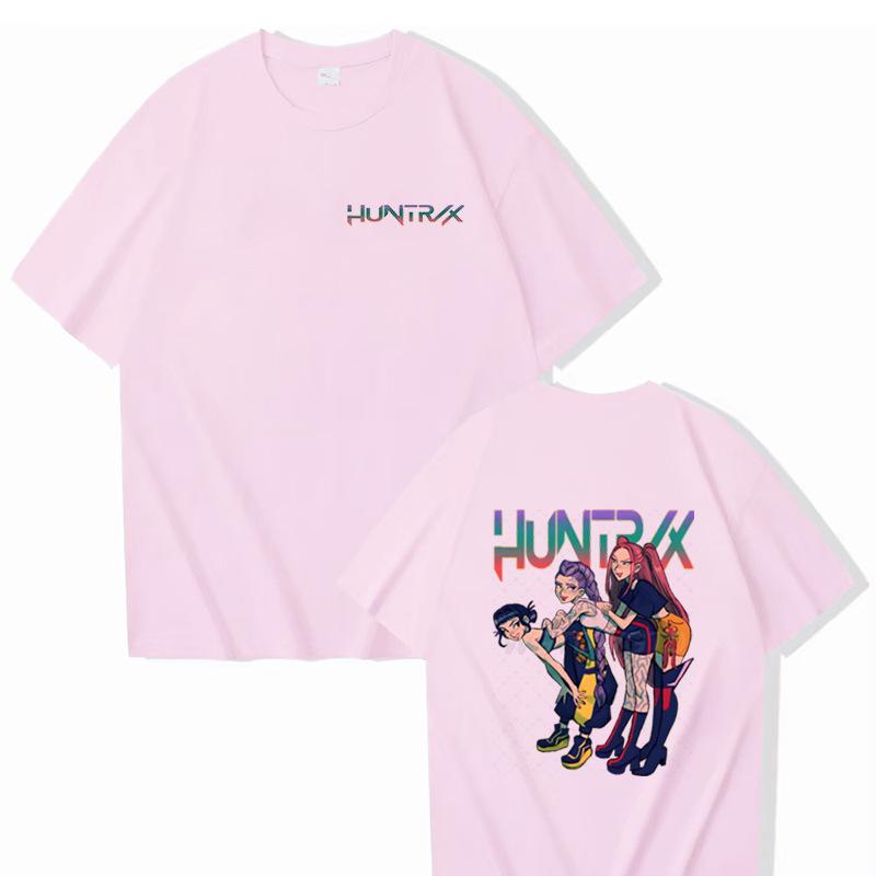 KPop Demon Hunters Aesthetic T-shirts Streetwear Harajuku Y2k Fashion Short Sleeve T-shirt Men Women Casual Loose T Shirt