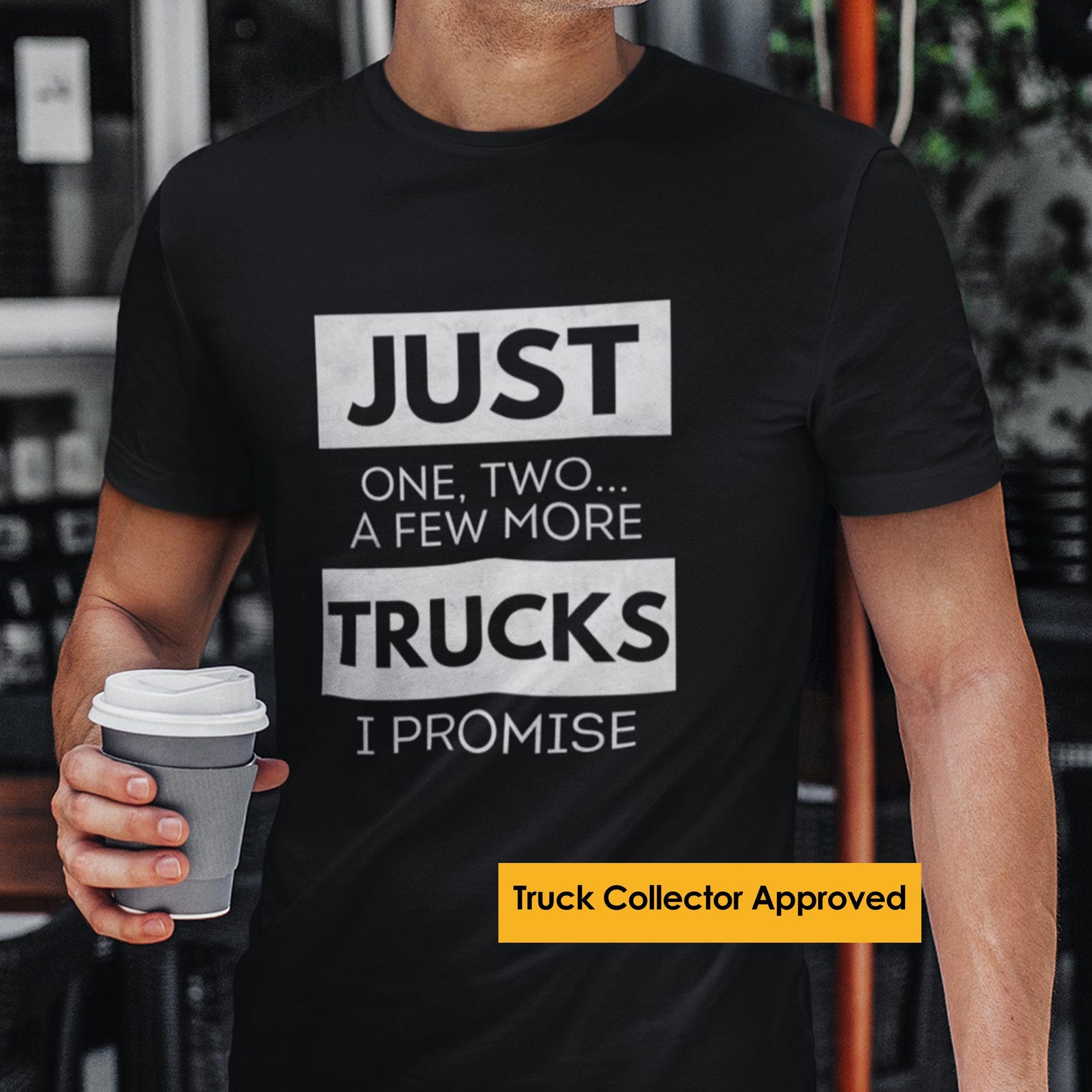 Just One More Truck Promise Shirt, Pickup Enthusiast Gift, Truck Collector Tee M