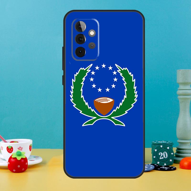 Pohnpei Ponape Flag Case For Samsung Galaxy A25 A54 A34 A14 A52 A32 A12 A13 A33 A53 A15 A16 A36 A56 A26 A05 A35 A55