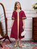 Children's Fashionable Middle Eastern Abaya with Golden Lace Trim