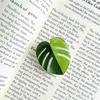 Japanese Korean Fresh Leaf Resin Airbag Holder - Retractable Folding Phone Stand