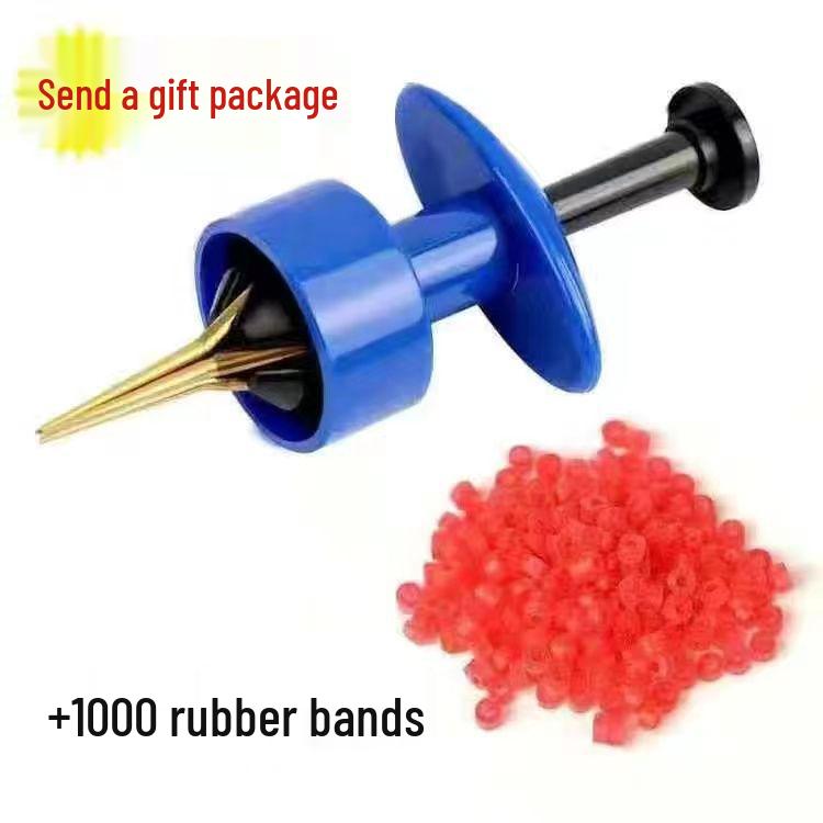 Red Worm Bait Applicator: Fishing Rubber Bands, Earthworm Clip, Quick Binder for Gear