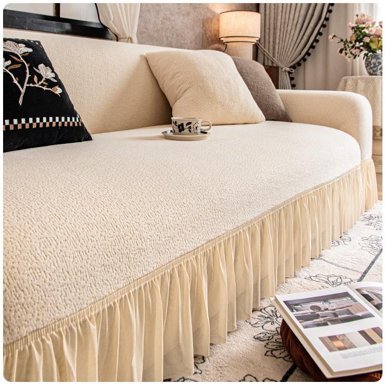 High-End Plush Sofa Cover - Full Coverage, Winter-Ready, Anti-Scratch, 2026 New Edition
