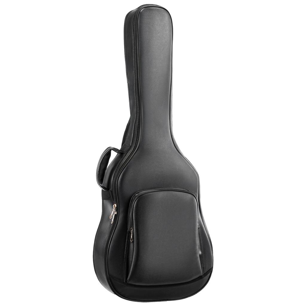 Acoustic Guitar Hard Case, 1195 MM, Hard-Shell Protective Travel Carrying Case with Accessory Compartment, Foam Padding, Portable Handle, Shoulder