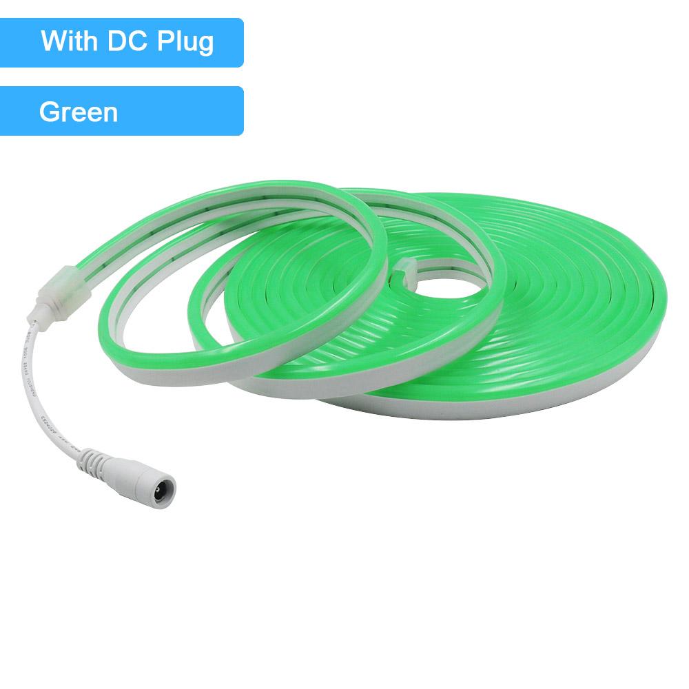 12V 24V LED Neon Light Strip Waterproof Neon Sign 6X12mm Silicone Rope Lights Flexible Lamp Decoration with DC Plug/2pin Wire