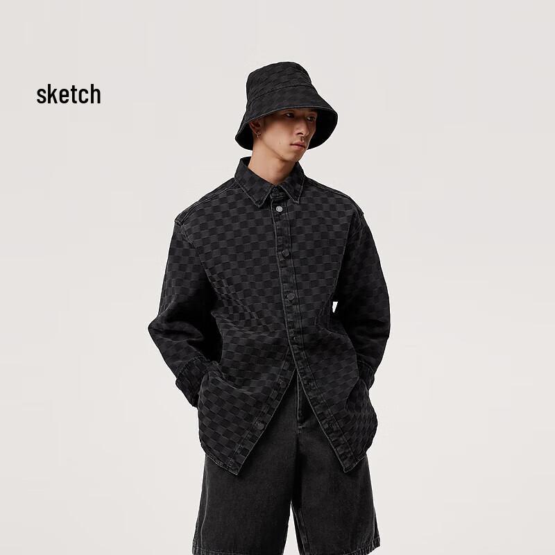 Prompt Men s 2024 Spring Loose Long Sleeve Shirt L