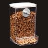 Bird Feeder with Dustproof Lid Automatic Clear Anti-spill Mount Budgie Cockatiel Conure Food Dispenser Pet Supplies