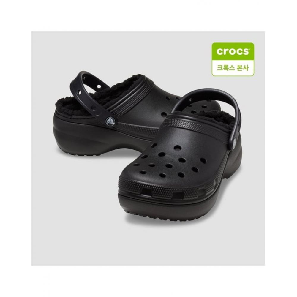 

Crocs Women Classic Platform Lined Clogs 207938 001 001 black/W5