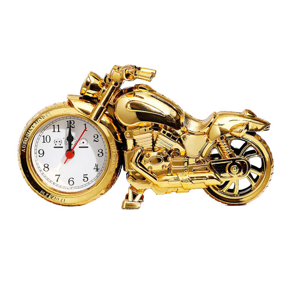 1PC Modern Simplicity Motorcycle Alarm Clock Multipurpose Motorcycle Ornament Creative Arabic Numeral Clock Home Office Decor