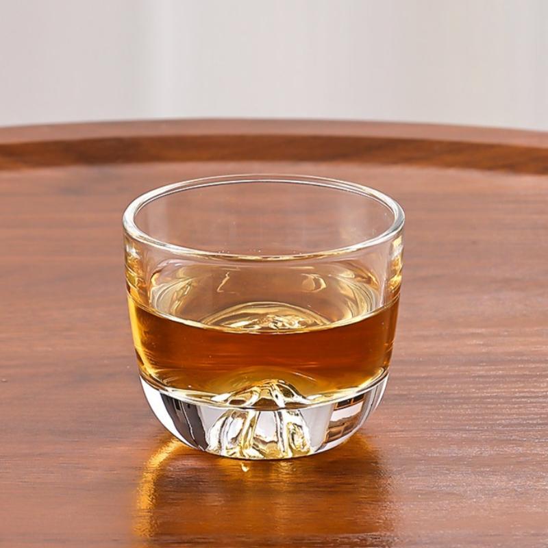105ml Kung Fu Tea Cup Creative Crystal Tea Cup Glass Cup Home Personalized Wine Glass Iceberg Mug Transparent Drinking Glasses