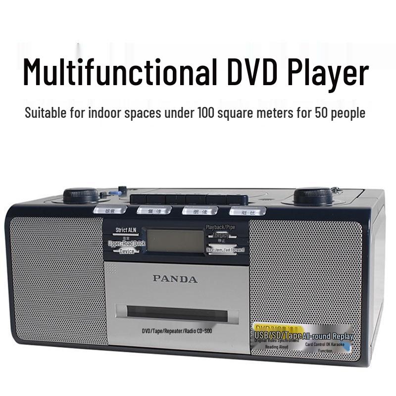 PANDA CD500 Portable DVD Player & Tape Recorder with USB & Radio