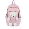Cute Bear Schoolbag Female Junior High School Student New Backpack Sweet Versatile Backpack Female
