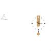 Creative Abstract Thinker Sculpture with Roman Numerals Silent Wall Clock Unique Decorative Figurine