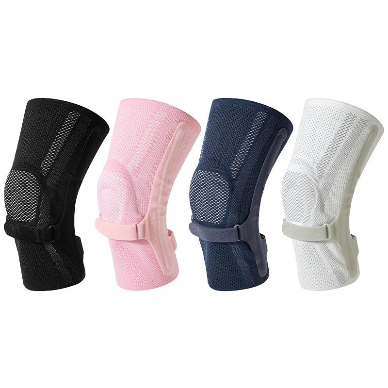 Single Flat Knitting Machine Knitting Pressurized Anti-slip Knee Pads Outdoor Mountaineering Basketball Fitness Silicone Massage Spring Strip