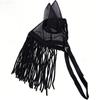 Breathable Mesh Horse Fly Mask with Tassels Fine Mesh Screen Fly Protector Mask Anti Insect UV Protection Horse Face Mask