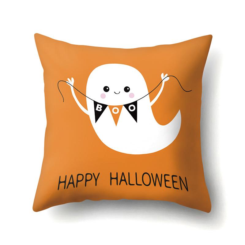 Halloween Pillowcase Car Waist Pillow Pumpkin Sofa Cushion Cover Office Home Living Room Pillowcase