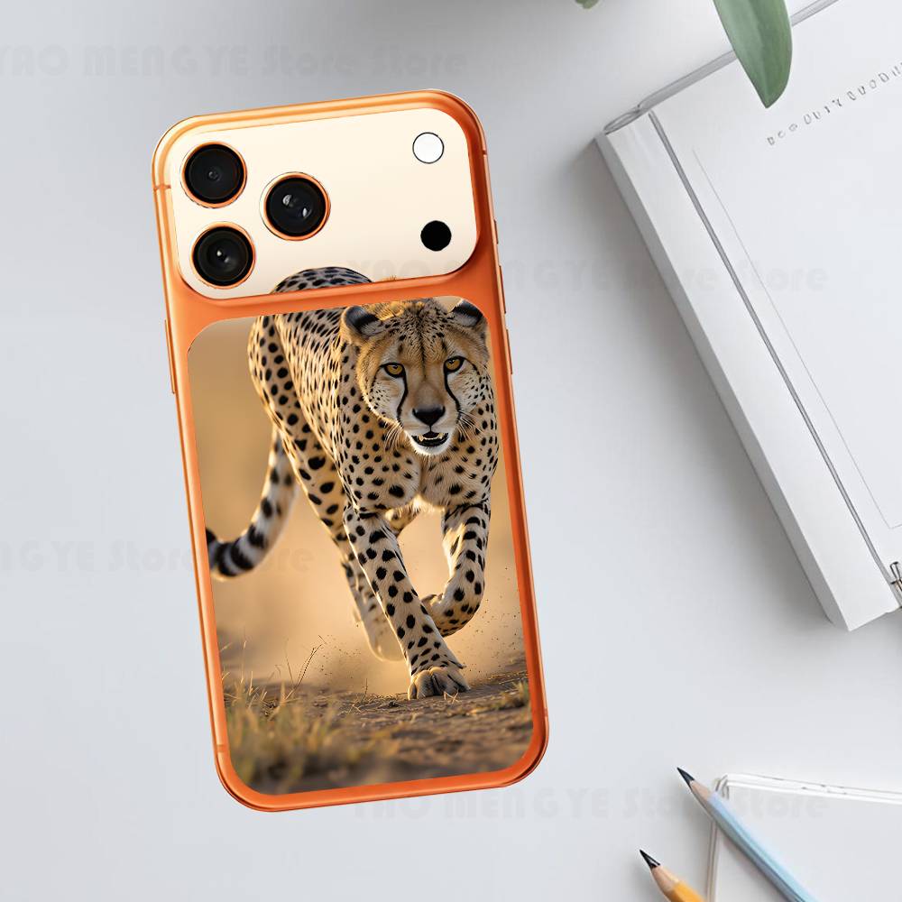 

Animal Cut Cheetah For IPhone 17 Pro ProMax Full Back Cover Decal Wrap Skin Rear Protective Sticker Film iPhone17pro