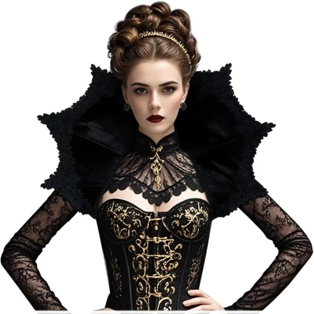 Gothic Victorian Stand Up Collar Renaissance Halloween Costume Accessories Halloween Carnival