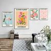 Rám z masivního dřeva Nordic Fleur Rostliny Malba na plátně Amsterdam Paříž Plakáty Reprodukce Stockholm Tokio Nástěnné obrazy do obývacího pokoje Home Decor