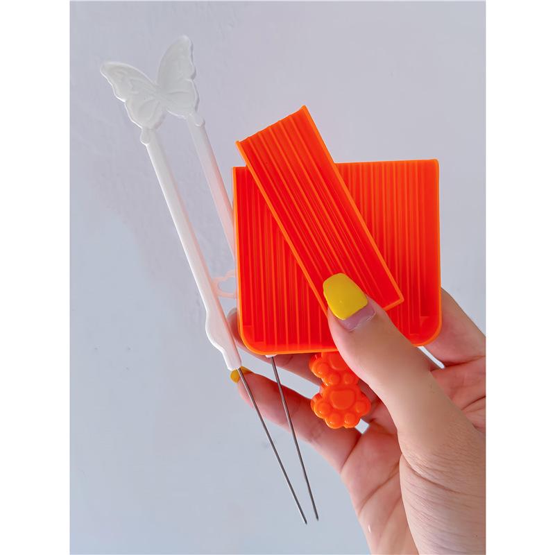Professional Pastry Tool Set: Bead Tweezers, Puzzle Spatula, Needle Pen, and Bead Roller