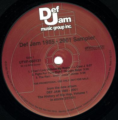 12-Zoll-Schallplatte VERSCHIEDENE - Def Jam 1985 - 2001 Sampler UTVF050131 UTV Records 2001 US Rap & Hip-Hop/R&B Gebraucht