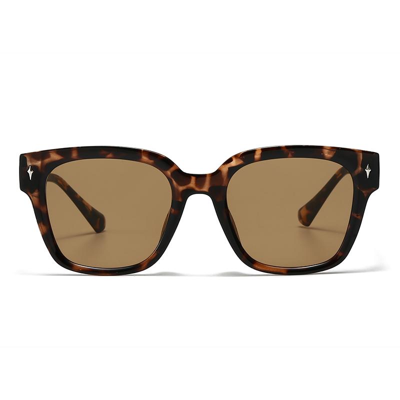 European And American  Trendy Street Style Retro Artistic Acrylic Insert Sunglasses Modern Charm Ins Sunglasses 28070