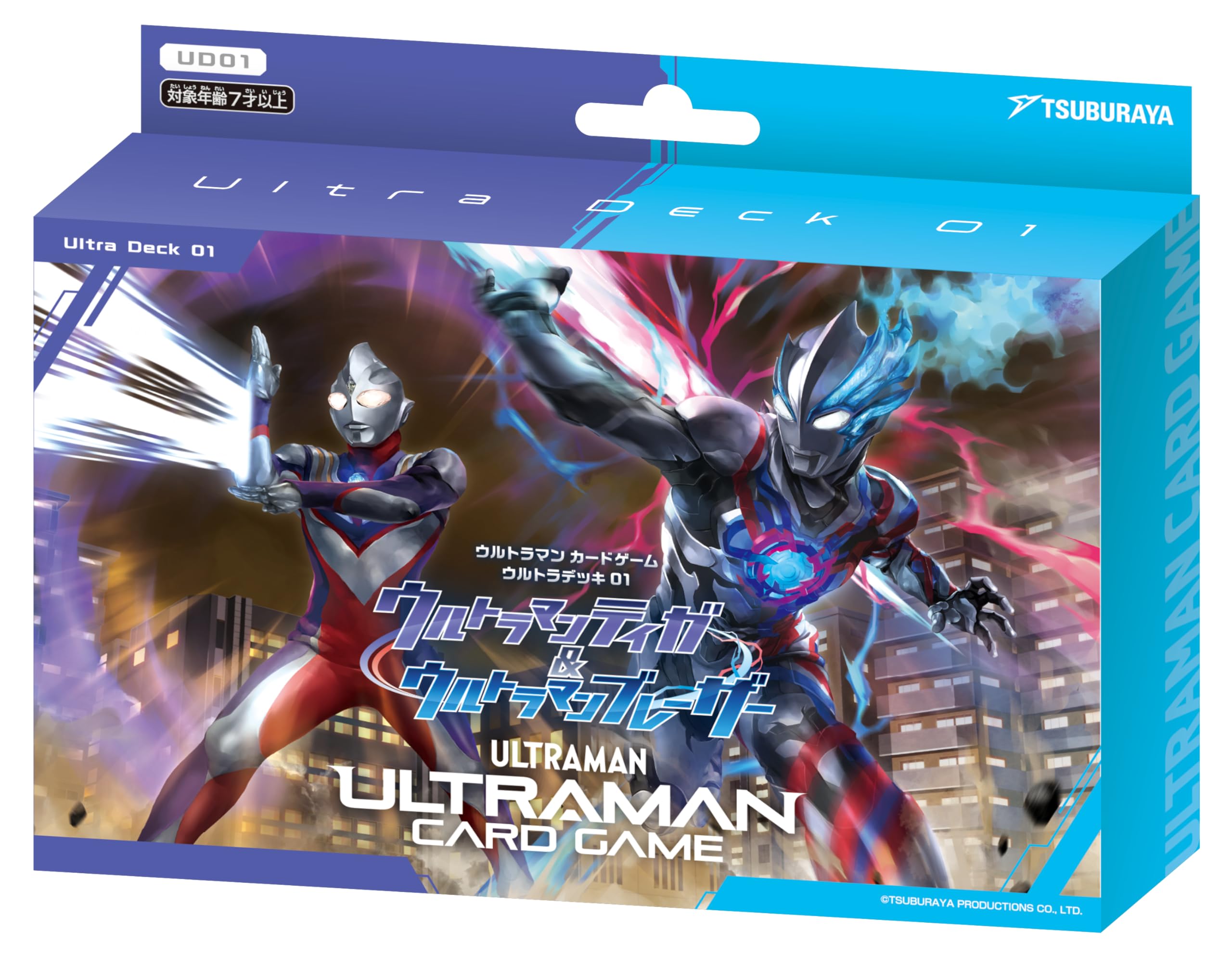 Tsuburaya Productions Ультрамен Карточная Игра Ультра Колода 01 Ультрамен Тига Ультрамен Блейзер Возраст 9+ и [UD01]
