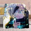 Jujutsu Kaisen Anime Flannel Blanket - Soft Warm Perfect for Sofa, Bedding Camping Travel Office Home Decor -QJY