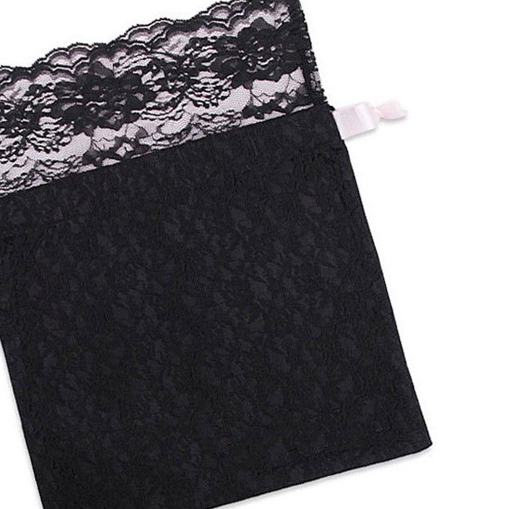 Lace Design Drawstring Bag Underwear Bra Pouch Breathable Lingerie Small Storage Bag
